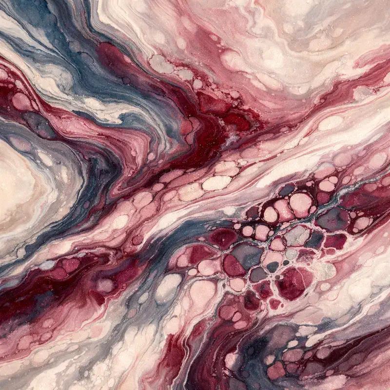 Abstract rose and slate marble pattern representing connection and warmth
